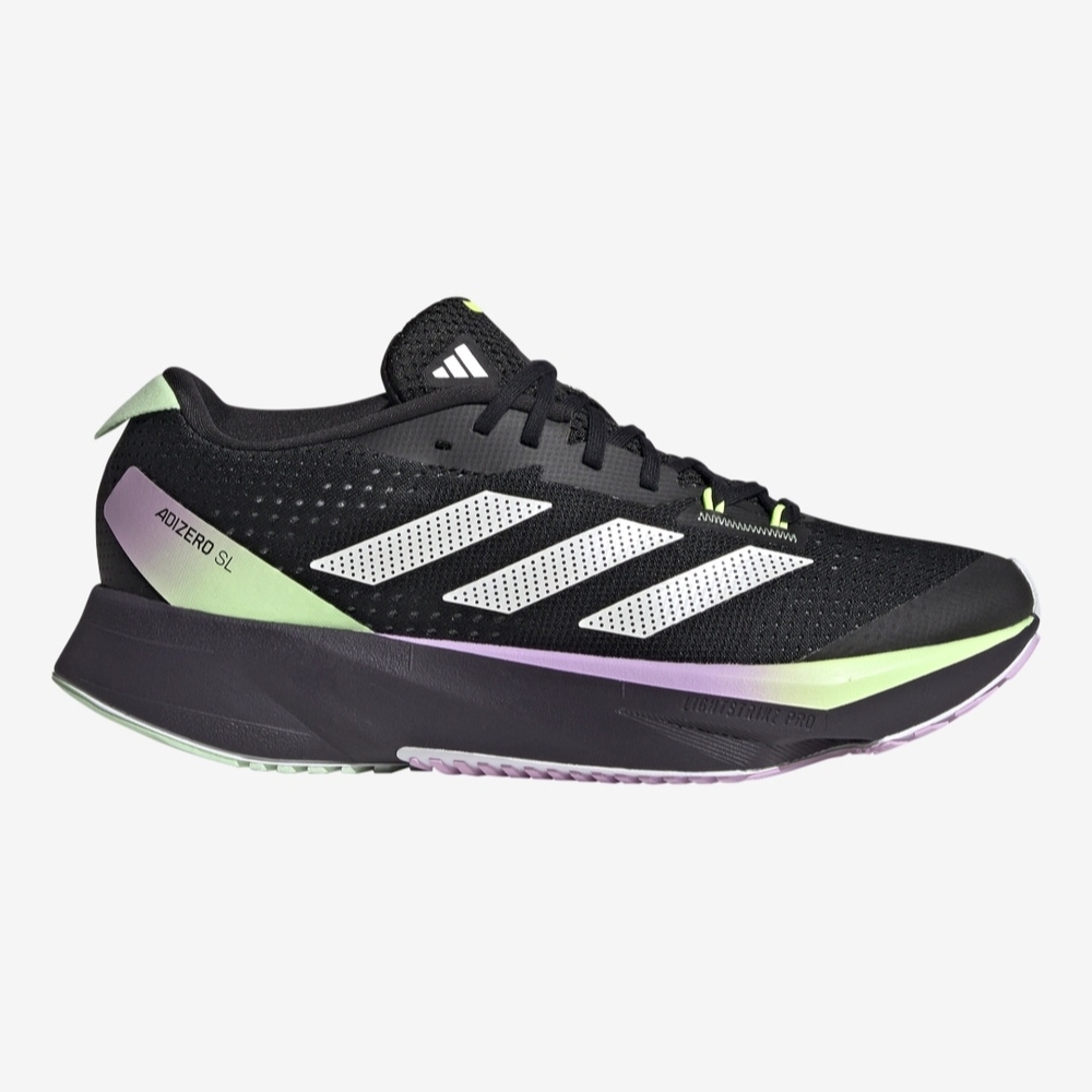 Adidas Women's Adizero SL Black and White Athletic Shoes